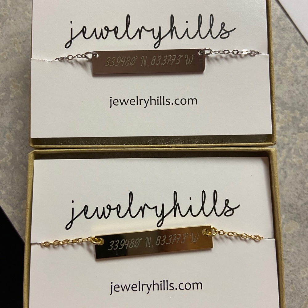 University of Georgia coordinates necklace